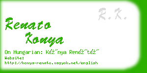 renato konya business card