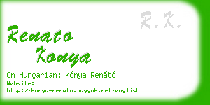 renato konya business card
